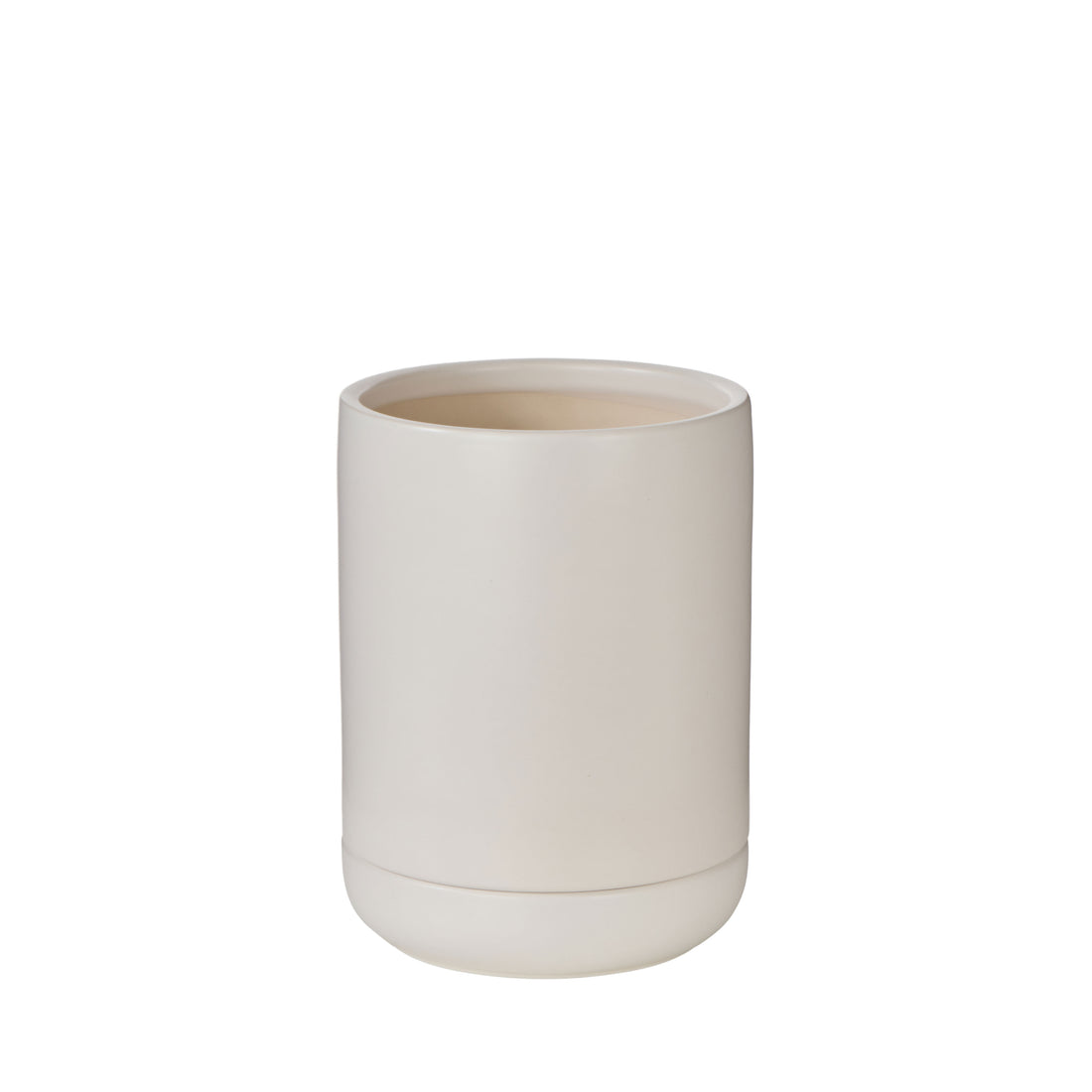 Rogue Luana Pot with Saucer White