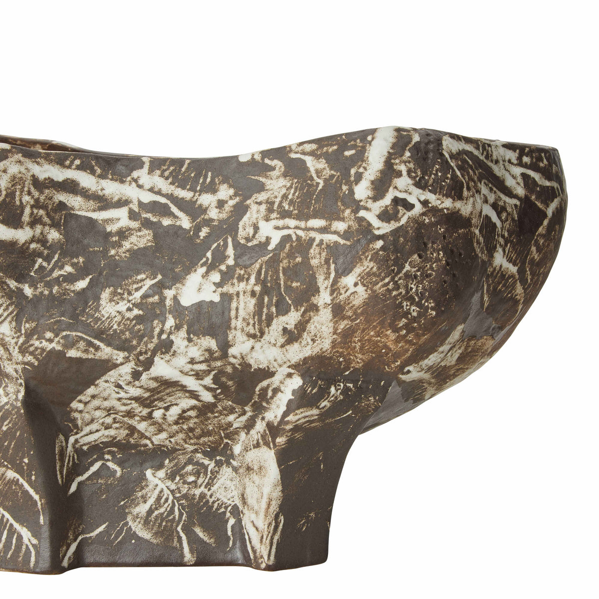 Grand Designs Arbor Vase Collection Brown &amp; White