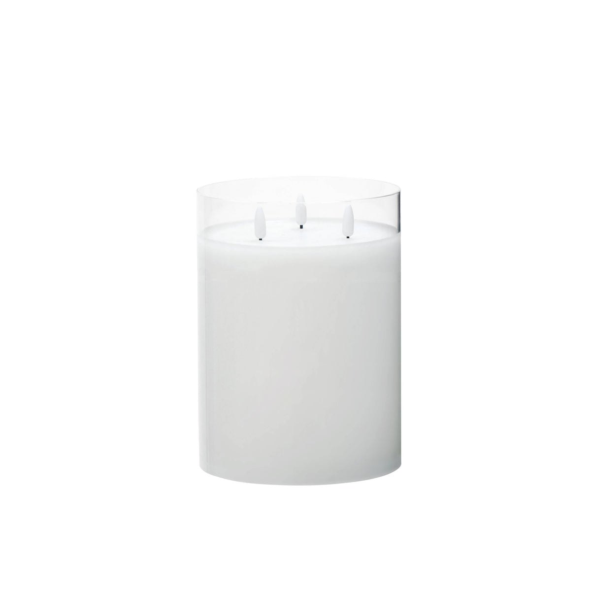 Rogue Glass Triflame Candle Clear