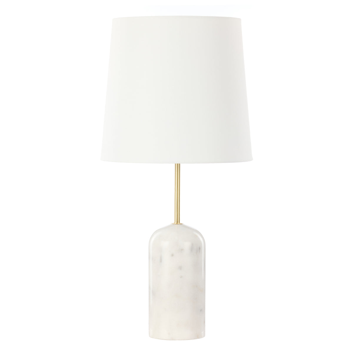 Amalfi Missouri Marble Table Lamp White &amp; Gold