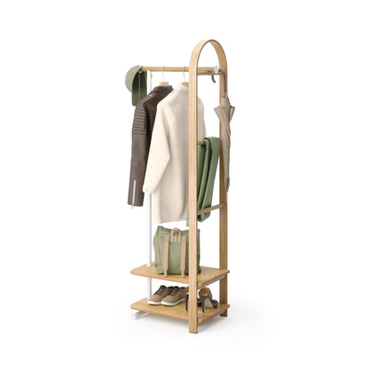 Umbra Bellwood Coat Rack White &amp; Natural
