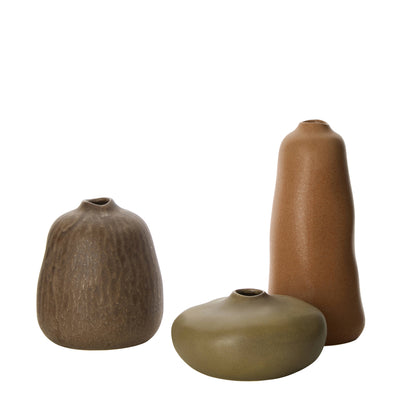 Amalfi Linden Pebble Vase Reactive Olive