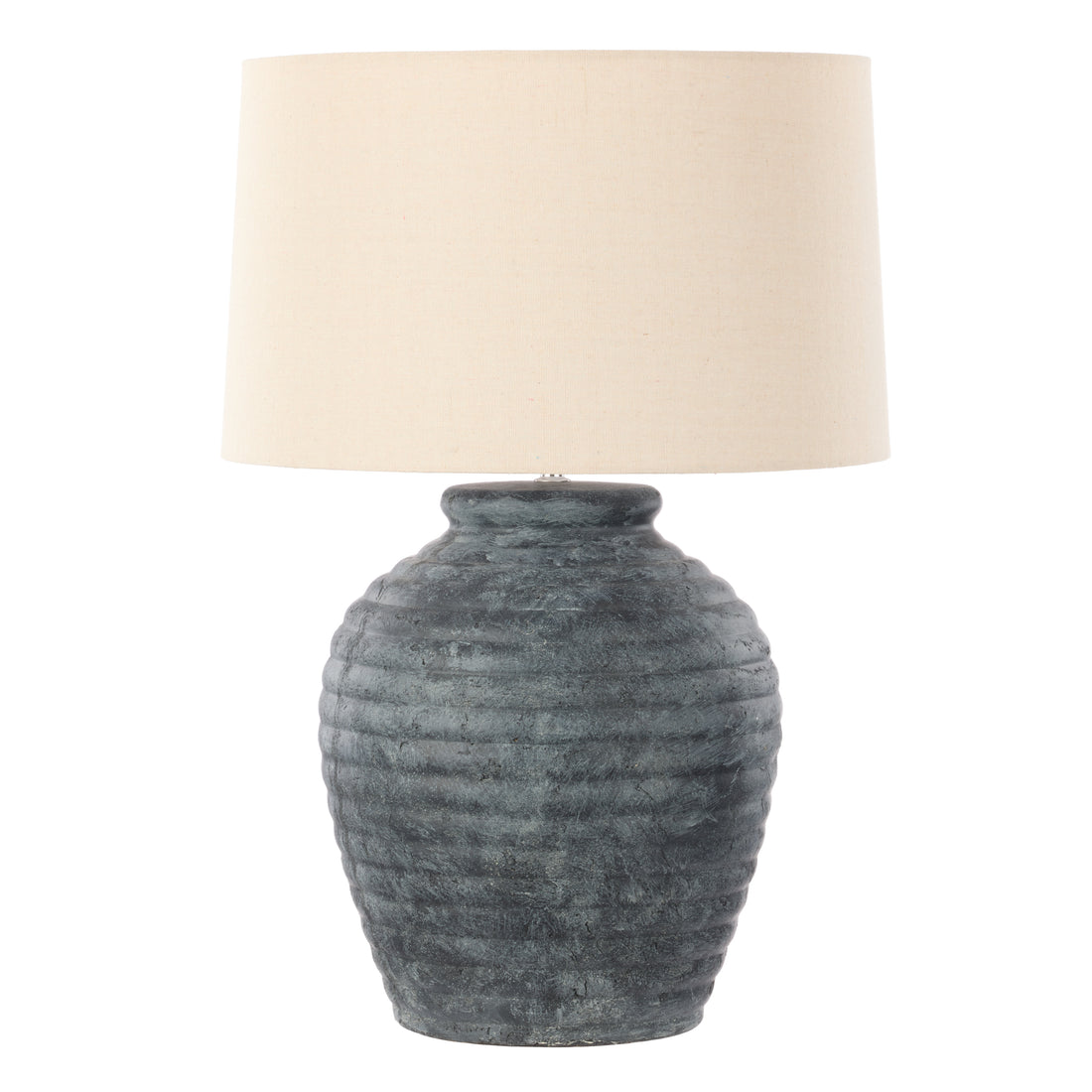 Amalfi Hanford Table Lamp Charcoal &amp; Taupe