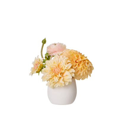 Faux Cosmos Ranununculus Mix - Tub | Pink - 24cm