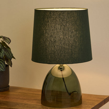 Amalfi Telmo Glass Table Lamp Green