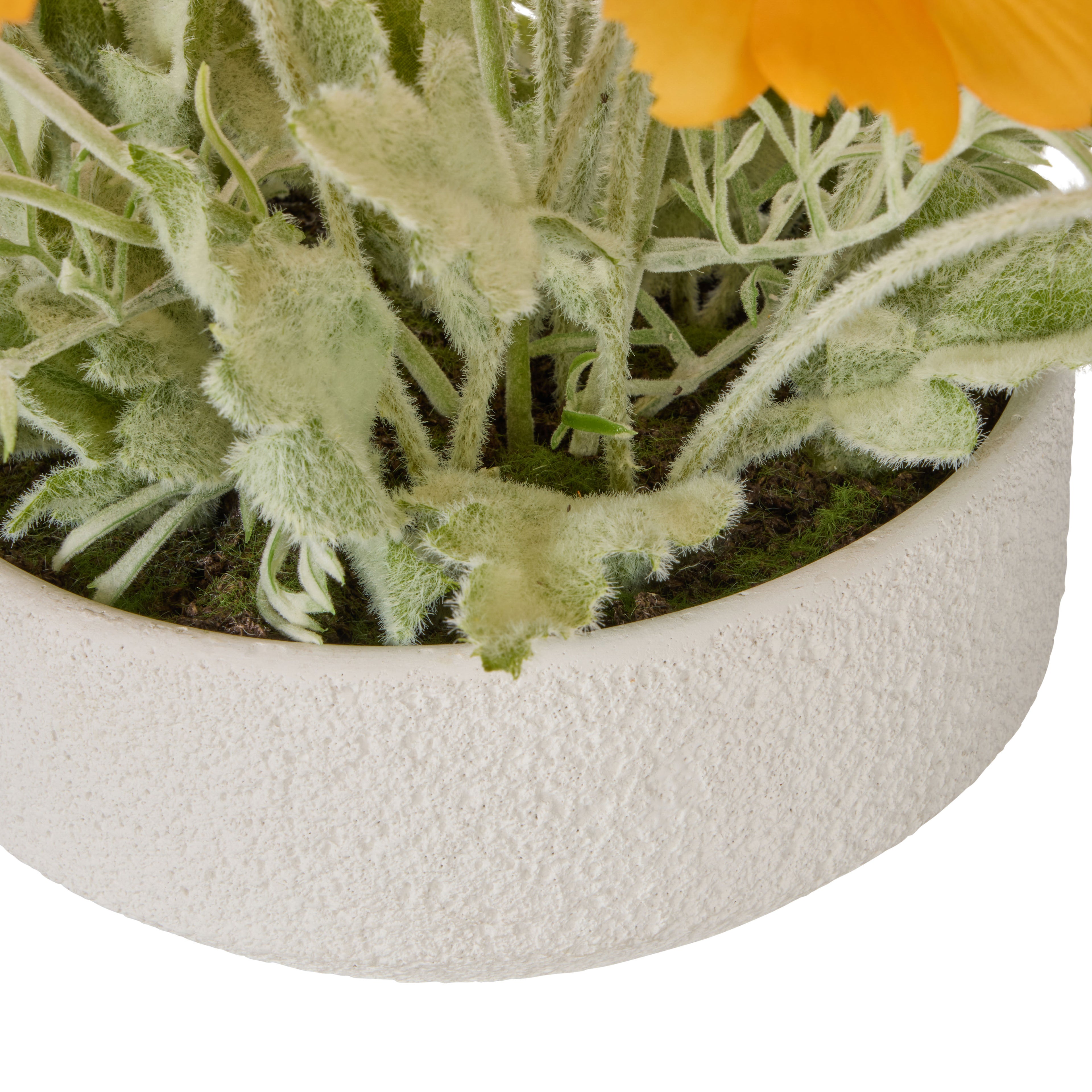 Faux Poppy Garden - Delos Planter | Pink -  33cm
