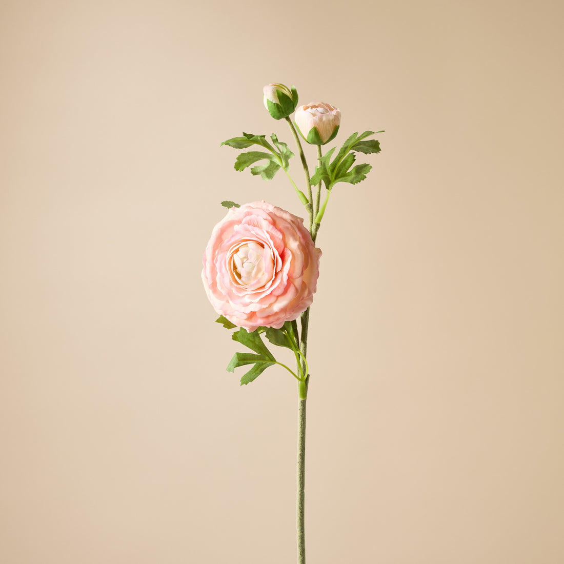 Faux Real Touch Ranunculus Spray | Orange - 60cm