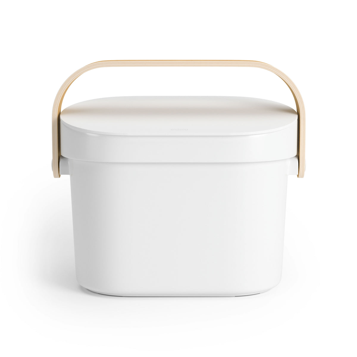 Umbra Bellwood Compost Bin White &amp; Natural