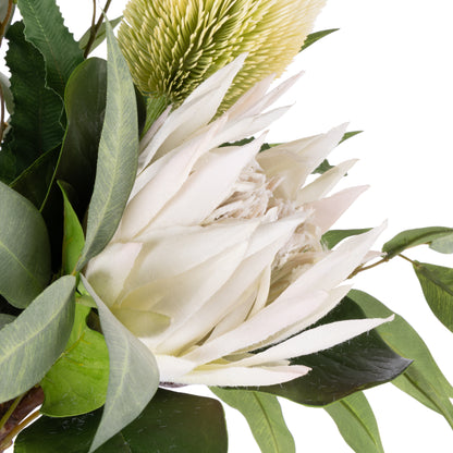 Faux Protea Eucalyptus Mix - Rachel Vase | 80cm