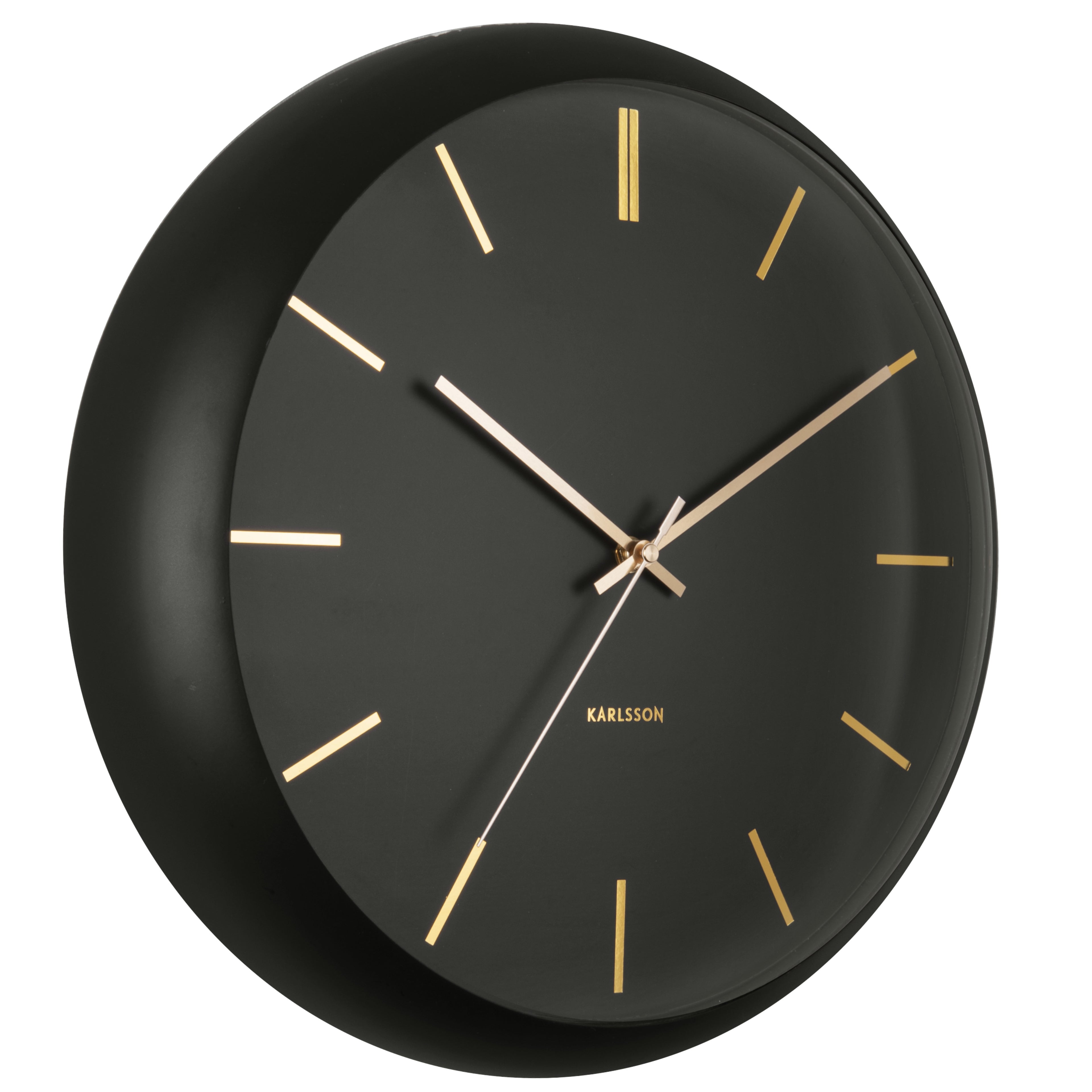 Karlsson Wall Clock Globe Black