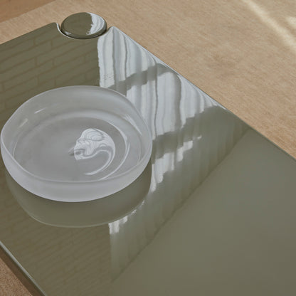 Amalfi Nevoso Glass Plate White