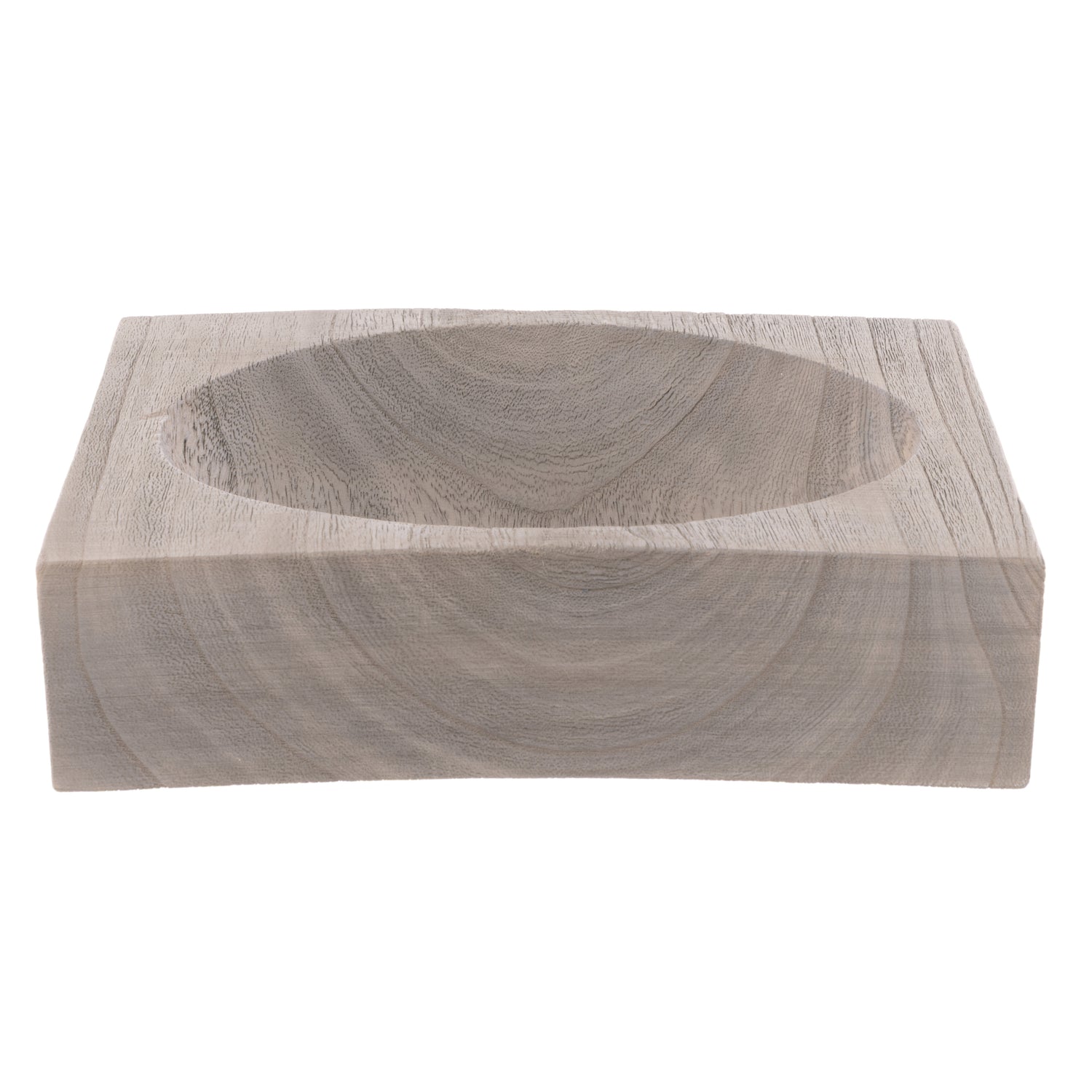 Amalfi Cillian Wooden Bowl Grey wash