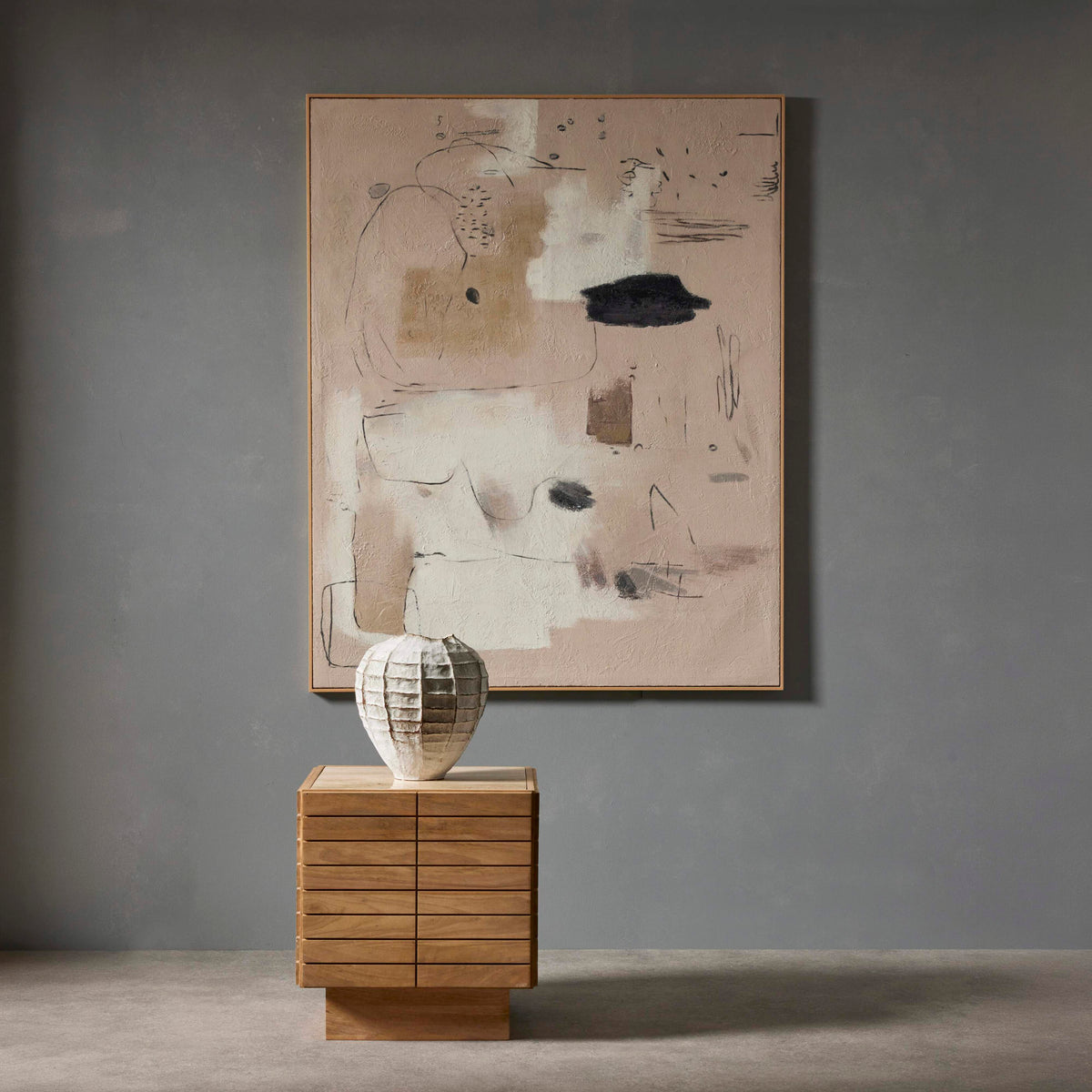 Grand Designs Marlo Vase Off White
