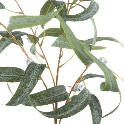 Faux Rustic Eucalyptus Gumnut Spray | Green - 102cm