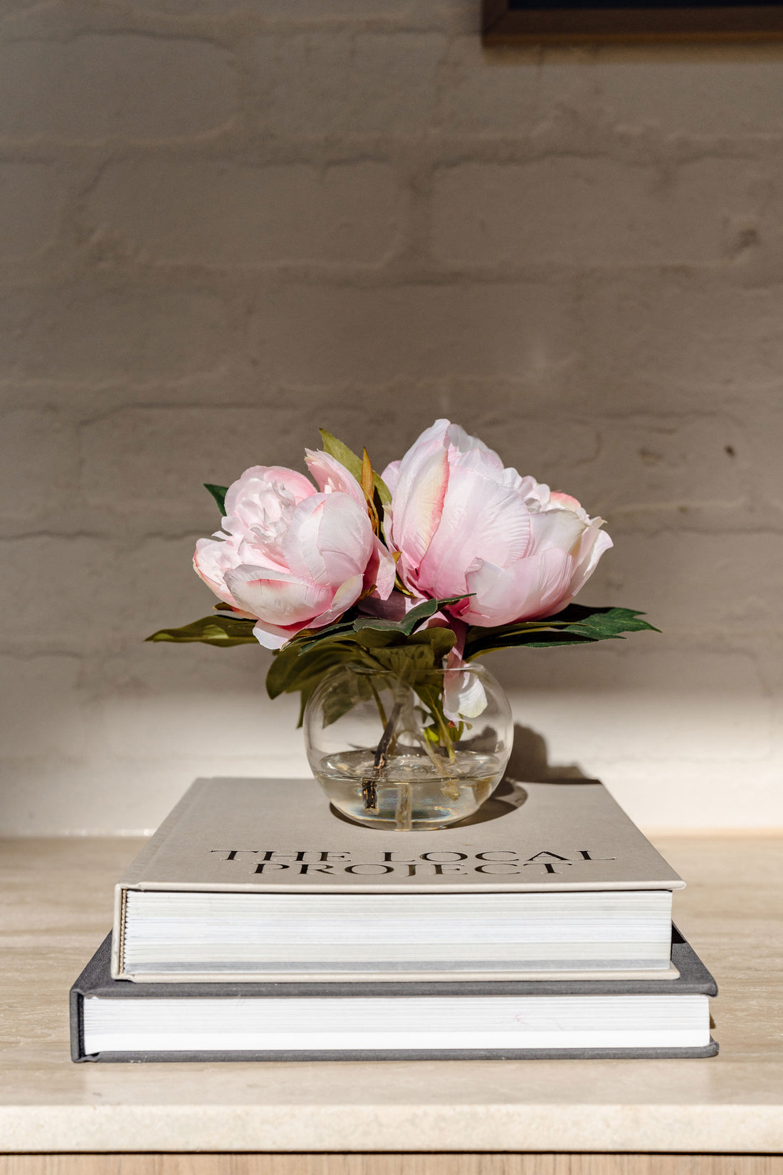 Faux Peony - Sphere Vase | Pink - 19cm