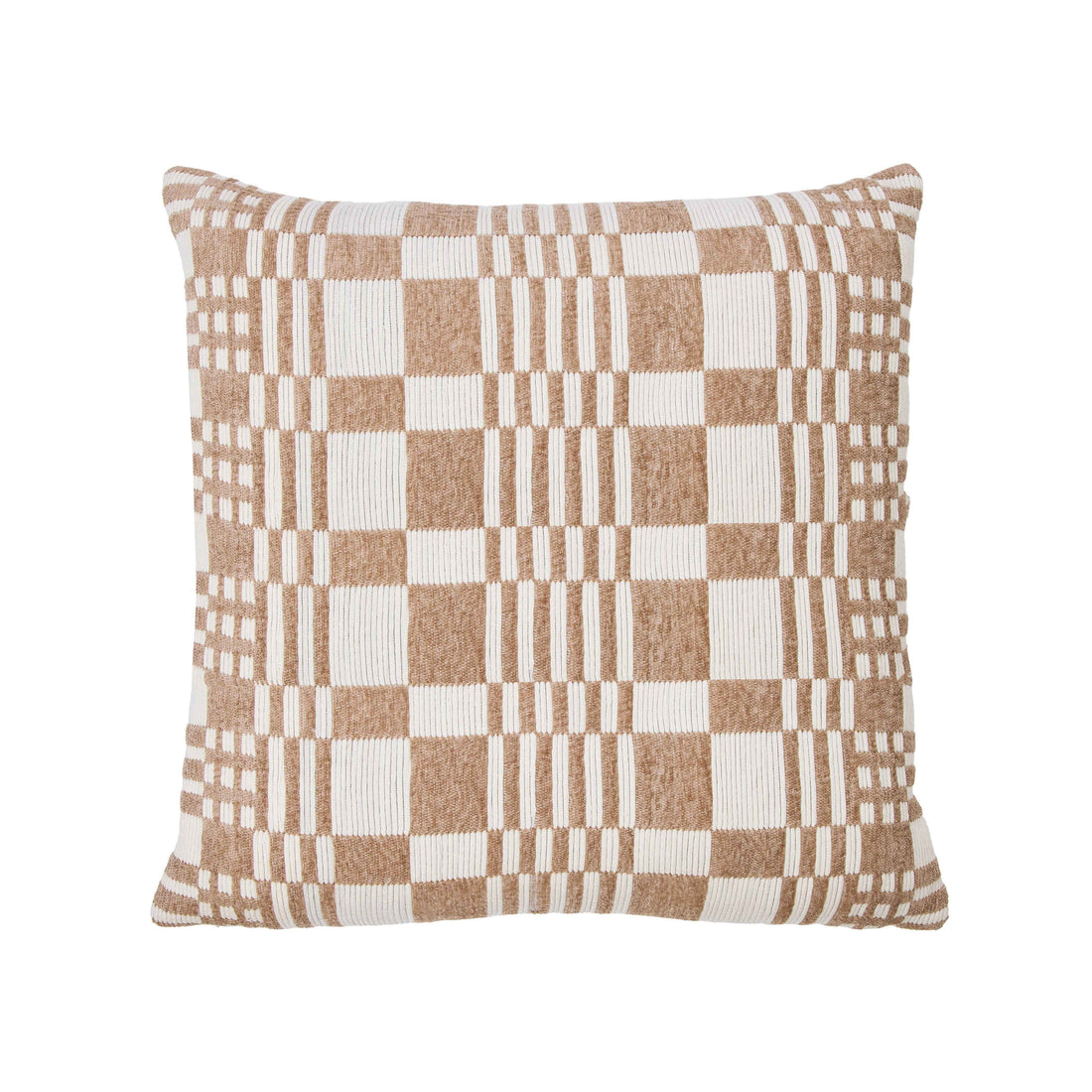 Amalfi Eliot Cushion Ivory &amp; Brown