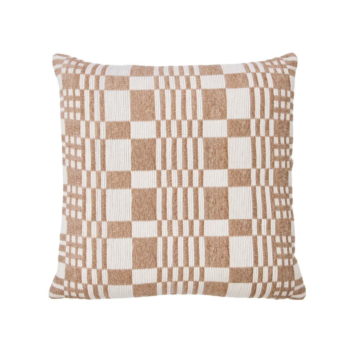 Amalfi Eliot Cushion Ivory &amp; Brown