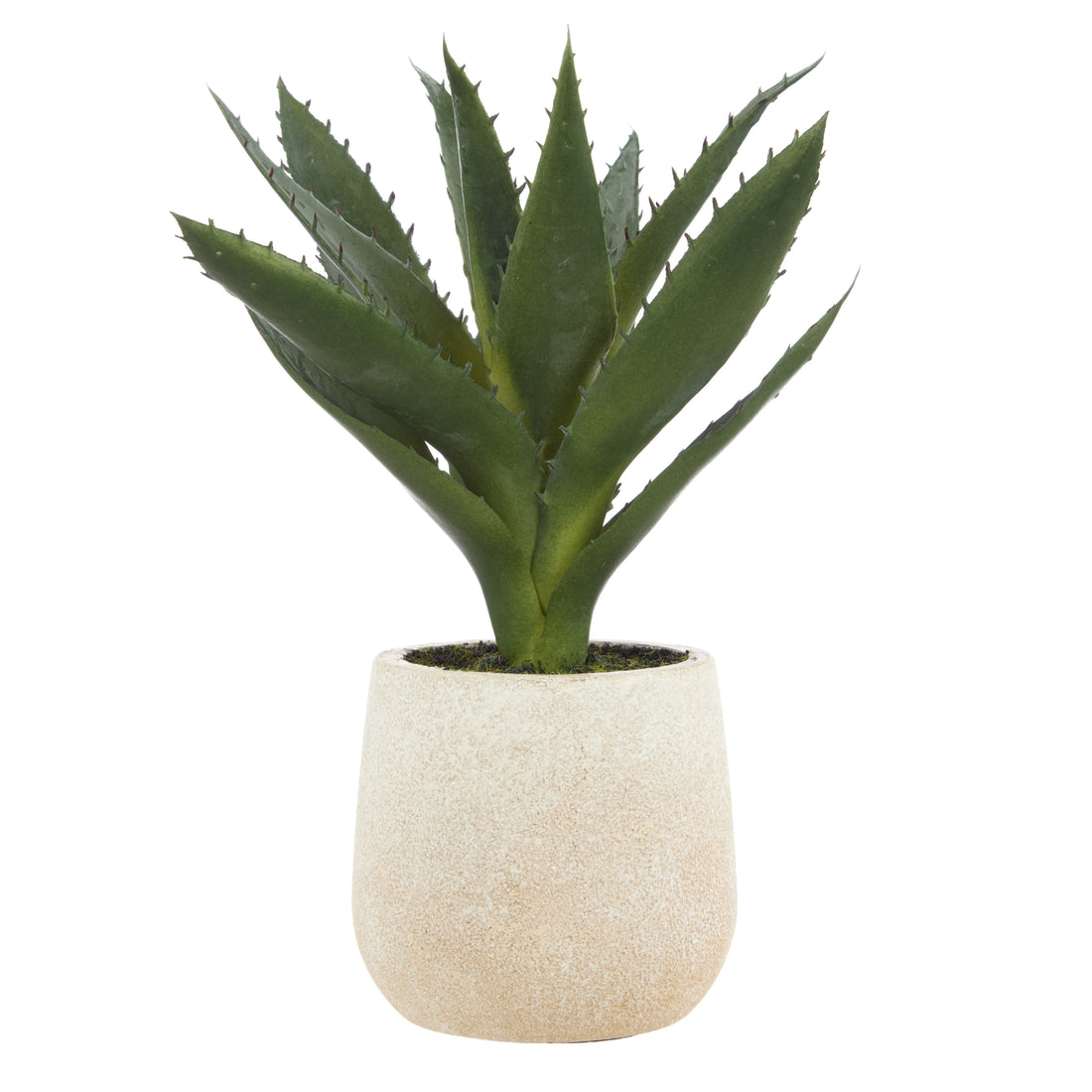 Faux Aloe Plant - Cream Pot | 23cm