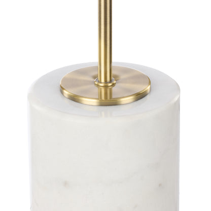 Amalfi Tillie Table Lamp White &amp; Brass