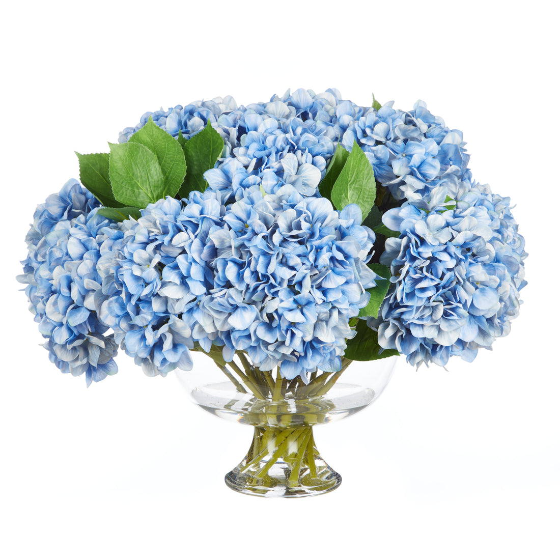 Faux Hydrangea Mix - Dahlia Bowl | Blue - 62cm