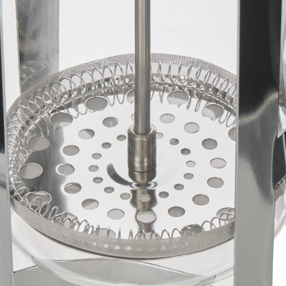 Leaf &amp; Bean Glass Press Plunger Clear &amp; Stainless Steel