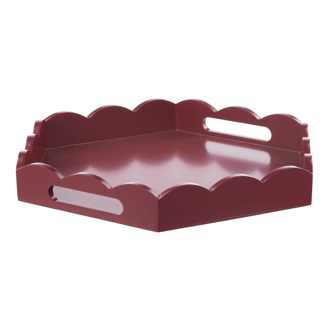 Amalfi Dolly Hexagon Tray Burgundy