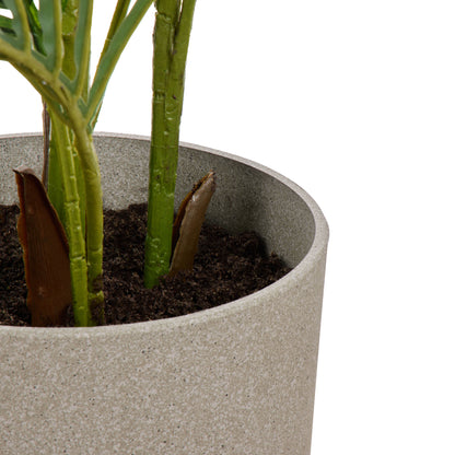 Faux Areca Palm - Cylinder Planter - UV Treated | Green  - 145cm