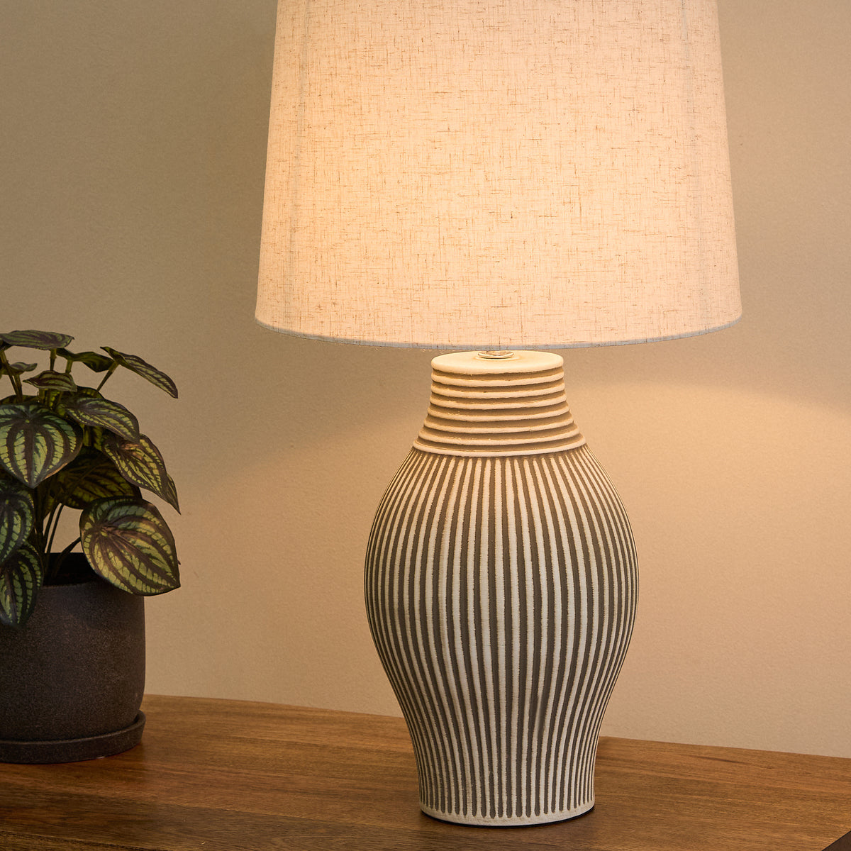 Amalfi Tacito Ceramic Table Lamp Beige