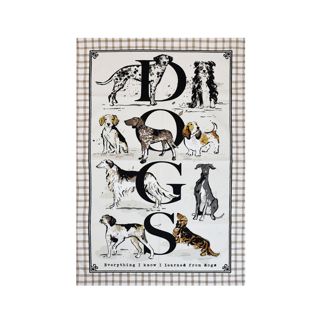 Ulster Weavers Country Dogs Tea Towel Multi-Coloured