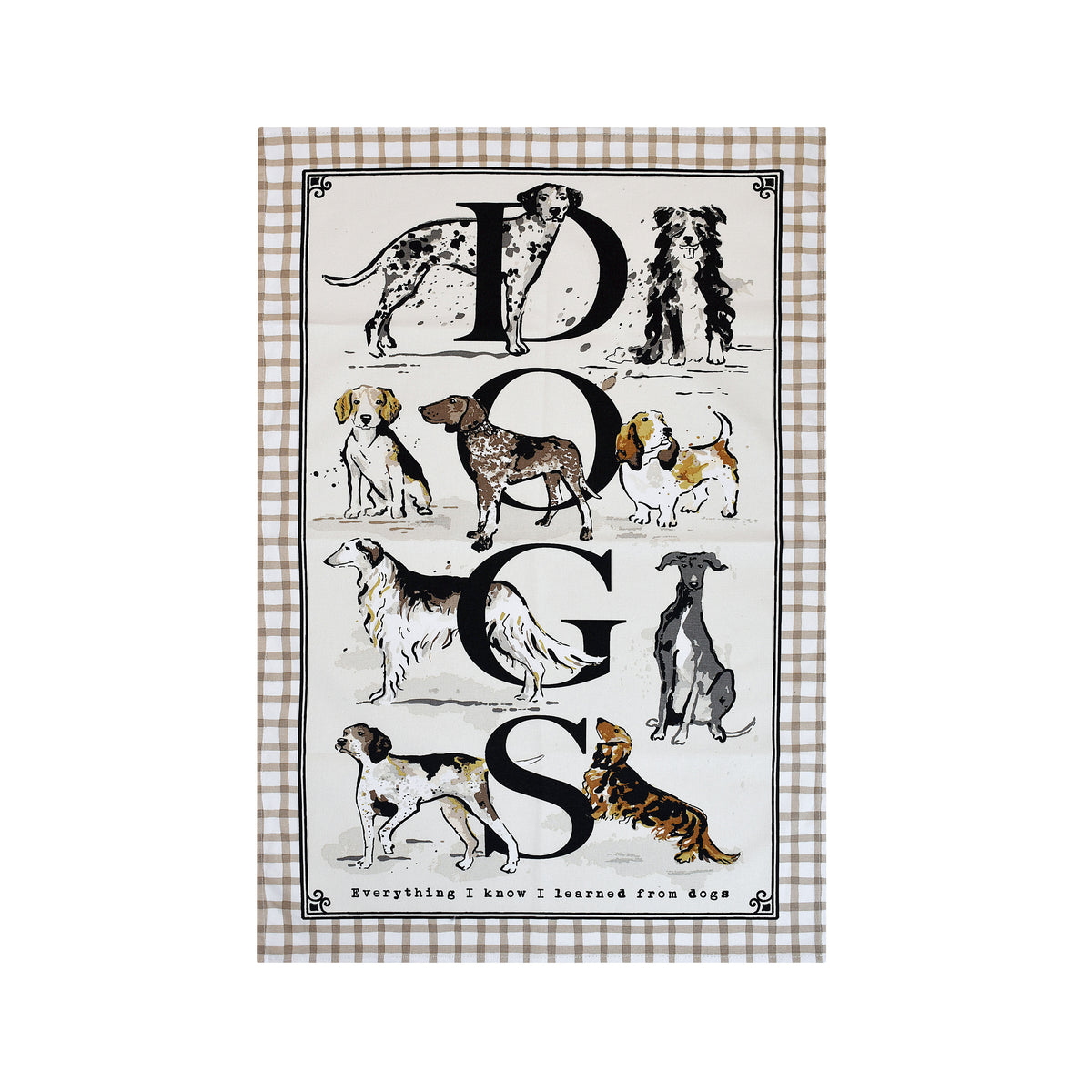 Ulster Weavers Country Dogs Tea Towel Multi-Coloured