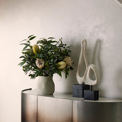Faux Australis Protea Eucalyptus Mix - Maliah Pot | 79cm