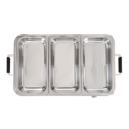 Davis &amp; Waddell 3 in 1 Bain Marie &amp; Warming Tray Stainless Steel