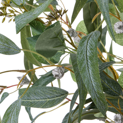 Faux Eucalyptus Gum Nut - Apollo Vase | Green -  64cm