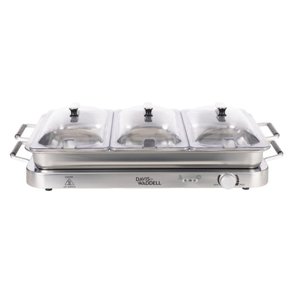 Davis &amp; Waddell 3 in 1 Bain Marie &amp; Warming Tray Stainless Steel