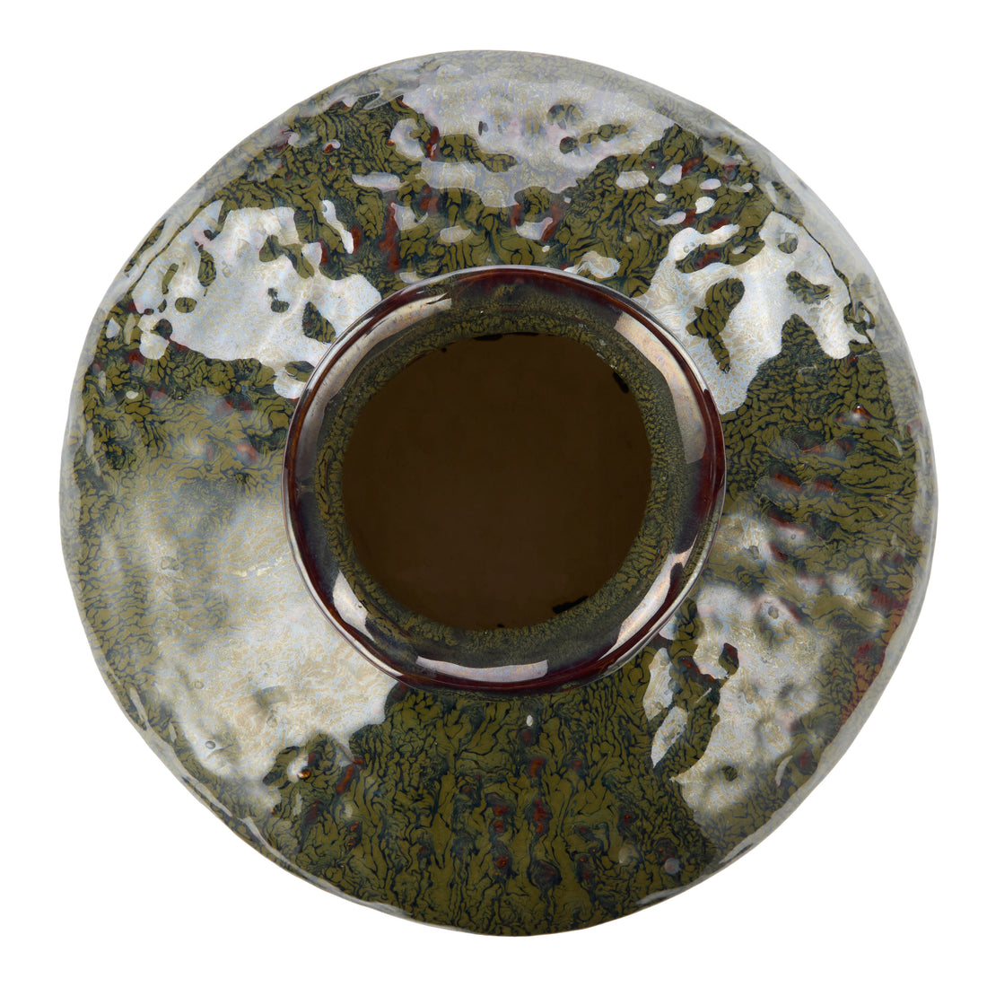 Amalfi Silva Ceramic Vase Medium Green