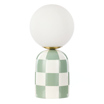 Emporium Archie Table Lamp Green &amp; White