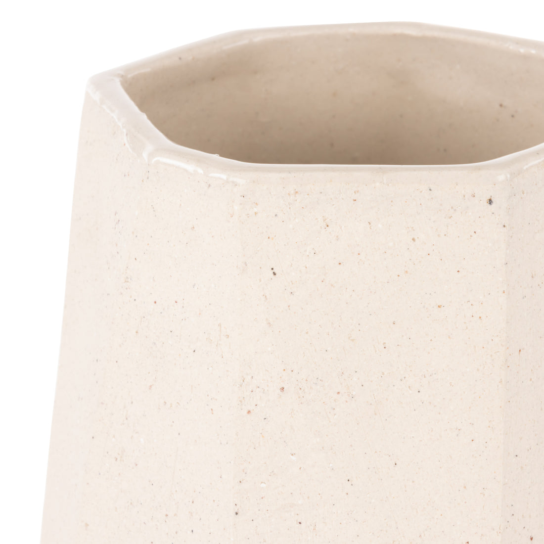 Amalfi Ellison Faceted Vase Large Natural