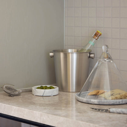 Davis &amp; Waddell Nuvolo Marble Conical Dome Grey &amp; Clear
