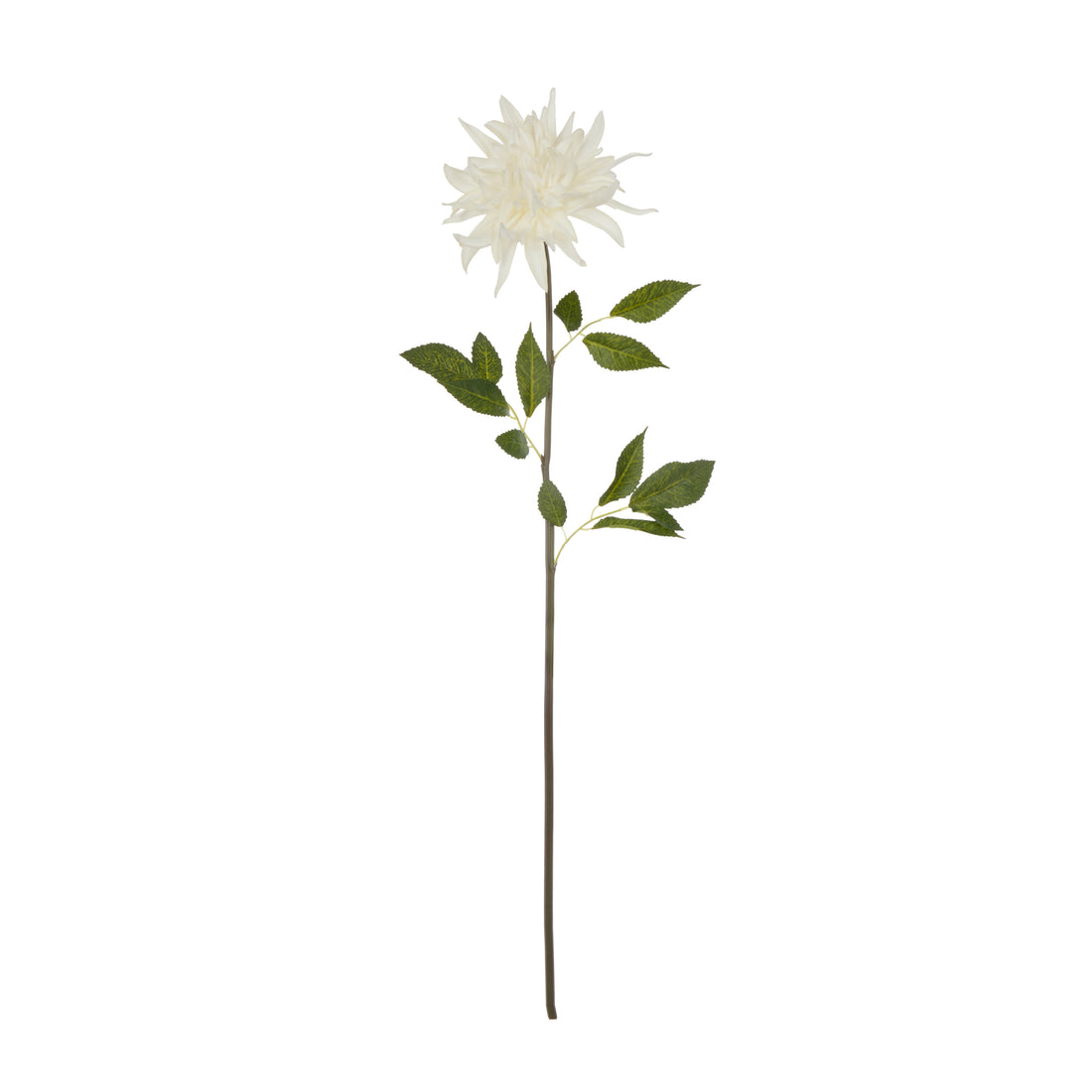 Faux Dahlia Stem | White - 88cm