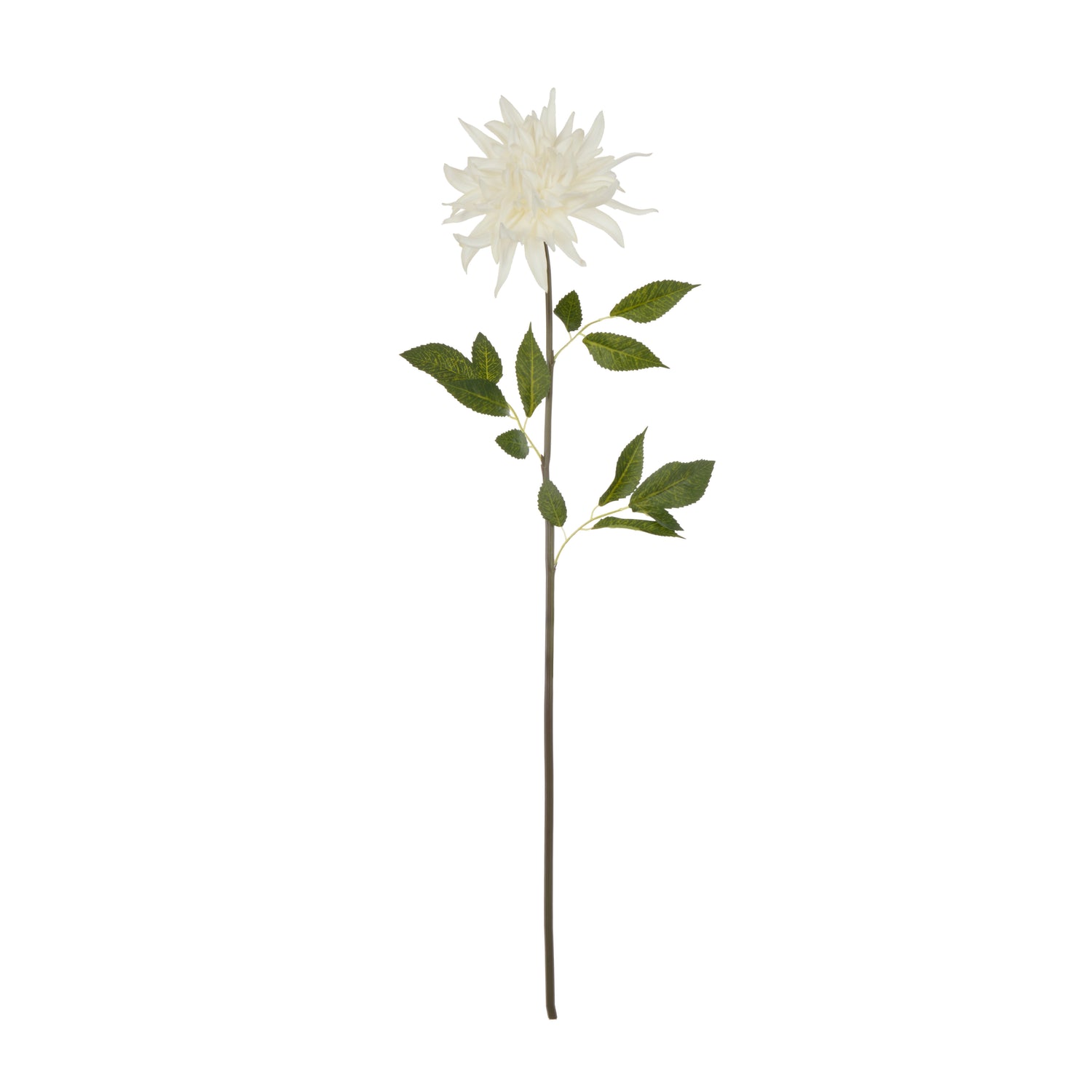 Faux Dahlia Stem | White - 88cm
