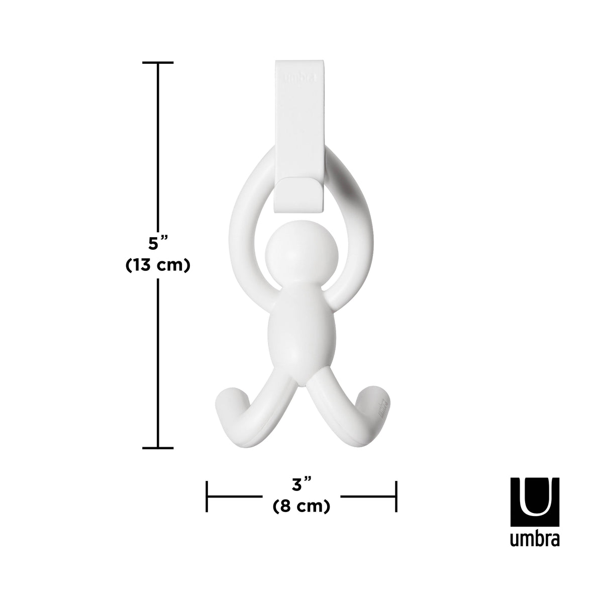 Umbra Buddy Over The Door Cabinet Hook 2pcs Set White