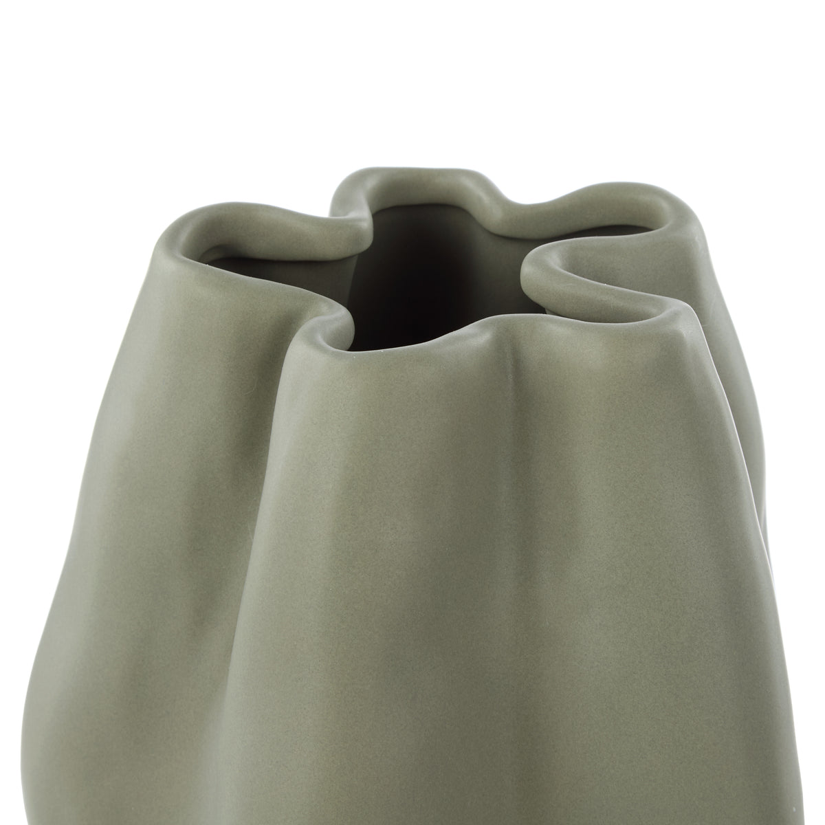 Amalfi Fluid Vase Green