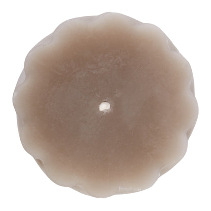 Amalfi Maisie Swirl Pillar Candle Taupe