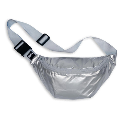 LOQI Metallic Bumbag Silver
