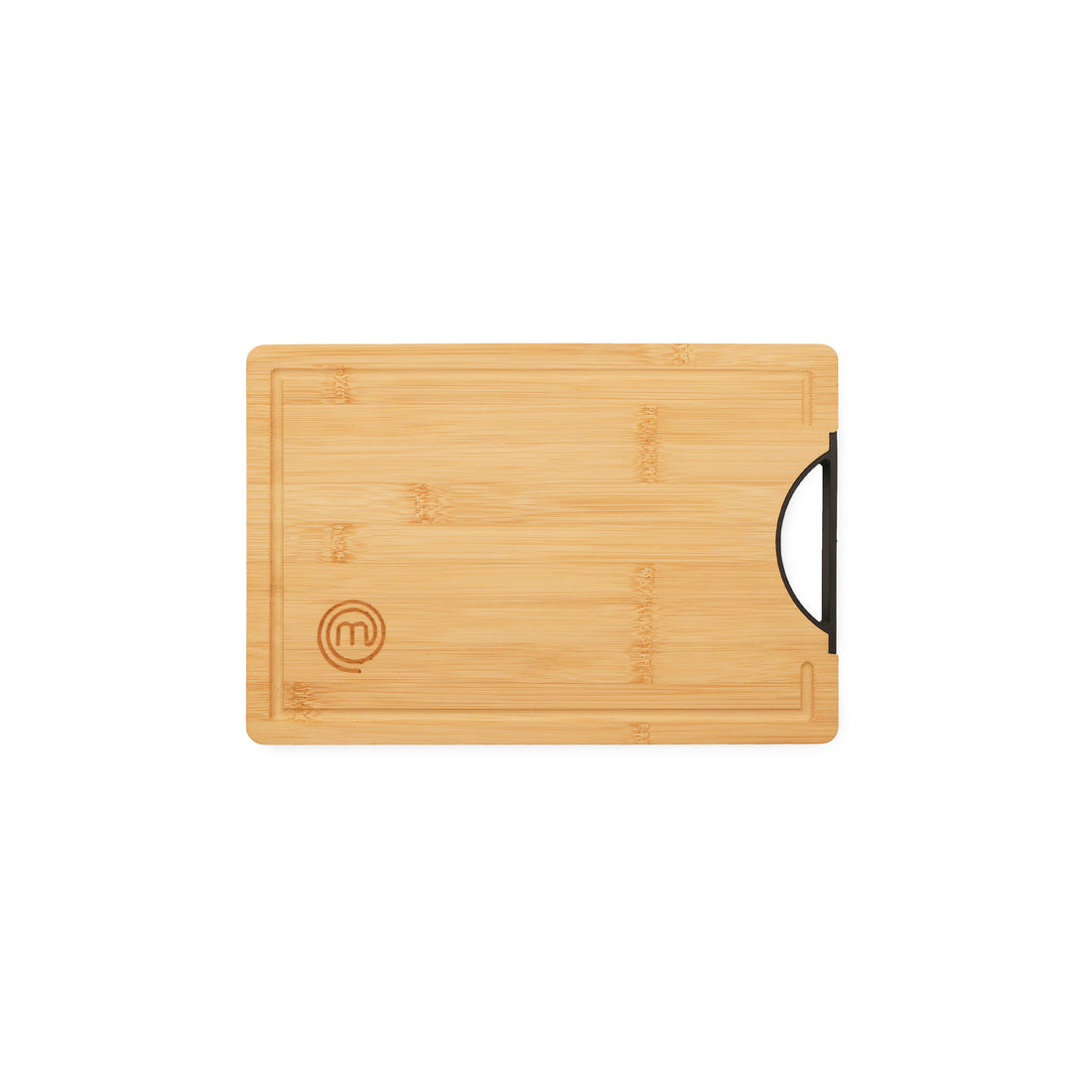MasterChef Noiranja GripWood Board with Handle Natural &amp; Black