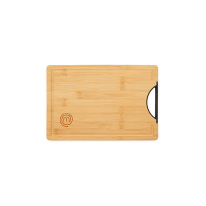 MasterChef Noiranja GripWood Board with Handle Natural &amp; Black