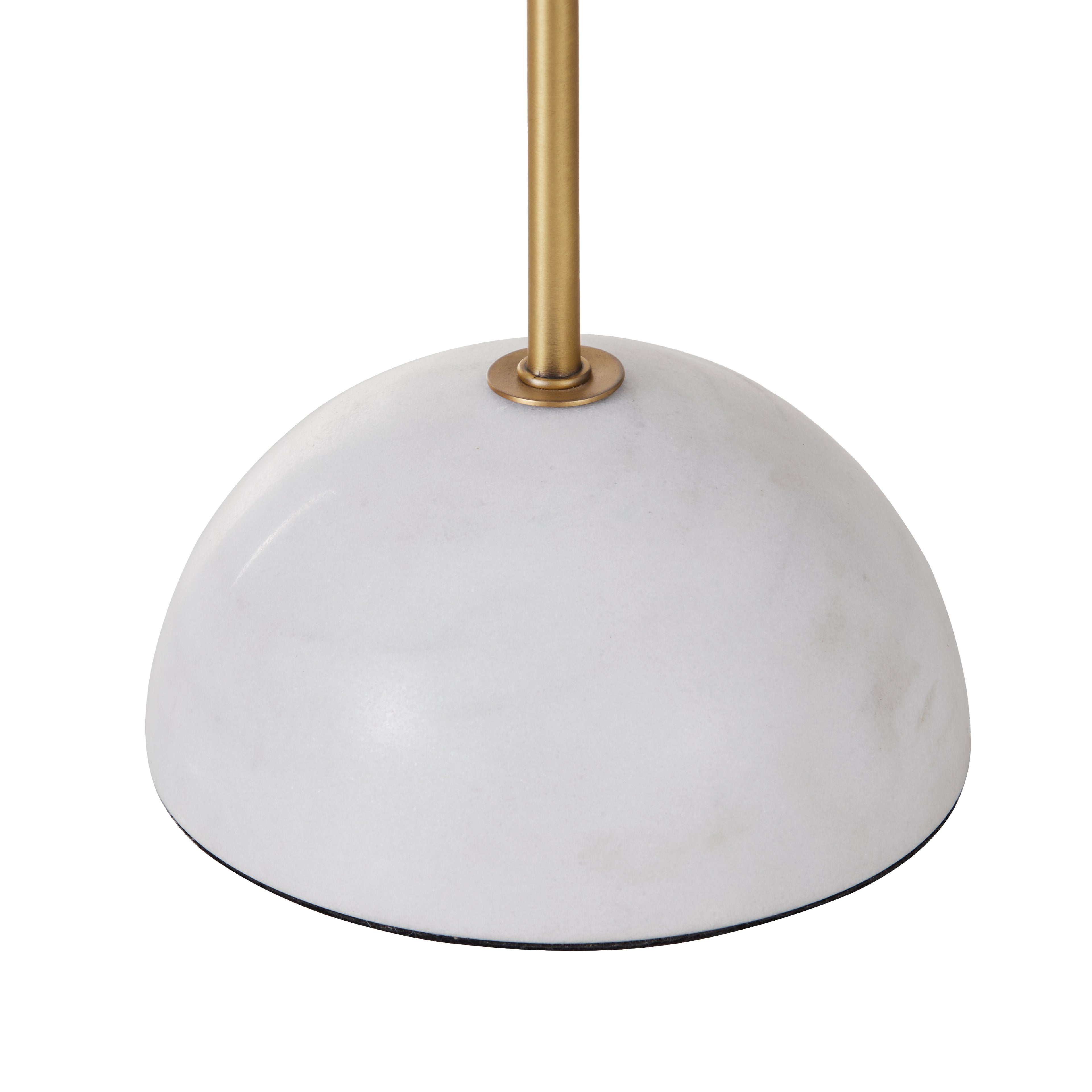 Amalfi Atticus Table Lamp Brass &amp; White