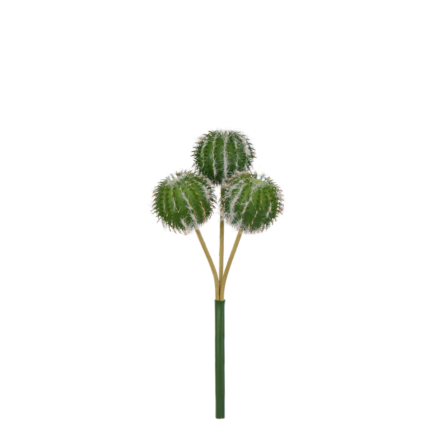 Faux Barrel Cactus Spray | Green - 27cm