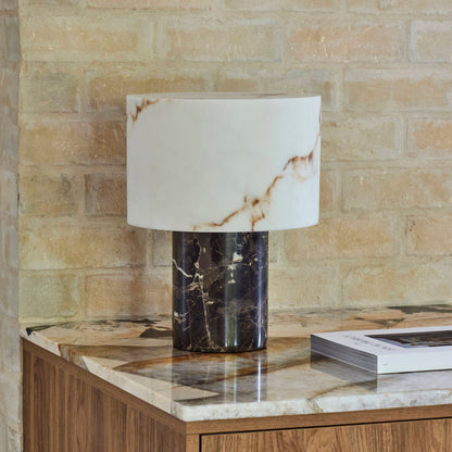 Amalfi Kian Table Lamp Brown &amp; White