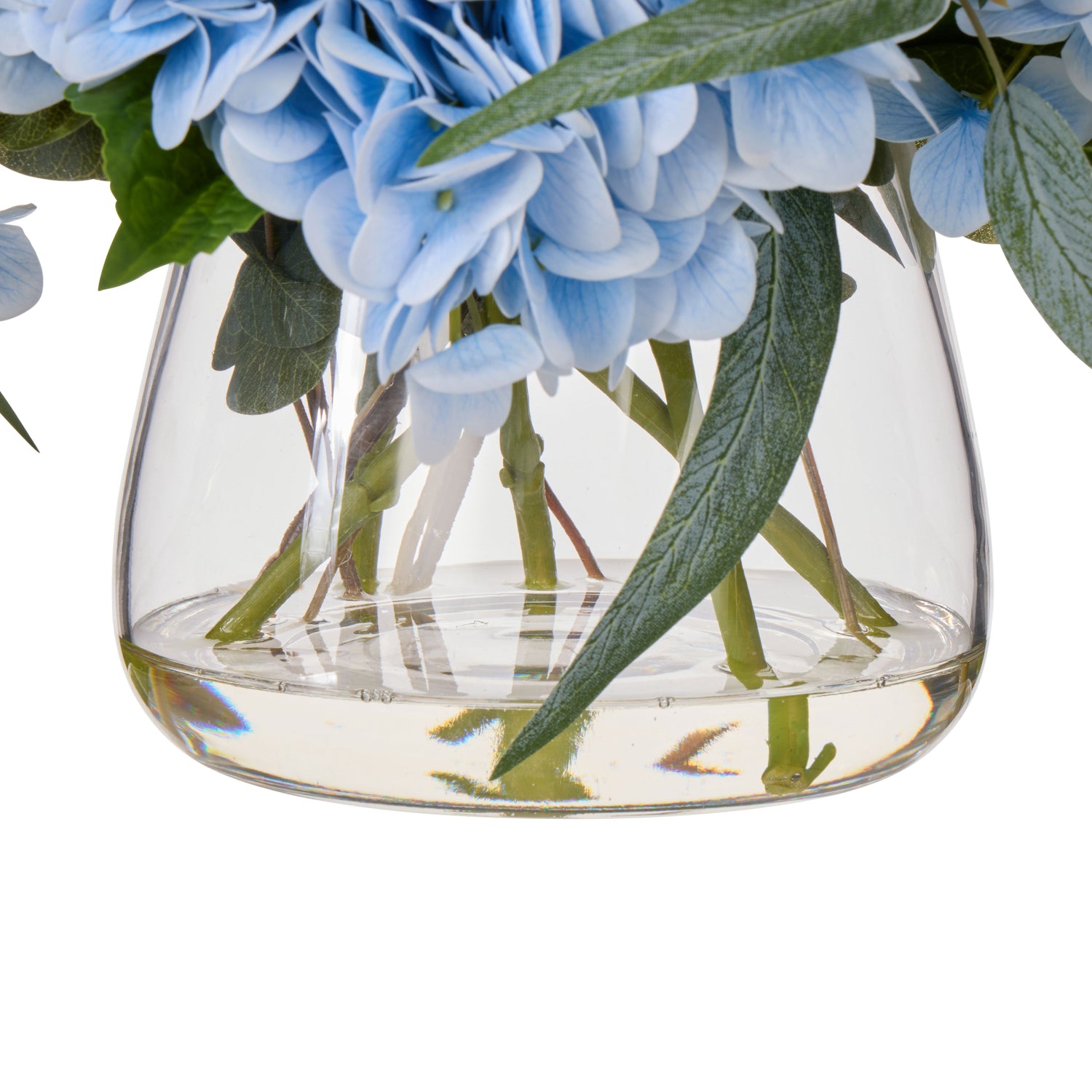 Faux Hydrangea Native Mix - Bowl | Blue -  35cm